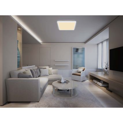 Globo - LED Dæmpbart badeværelsesloftlampe LED/24W/230V 42x42 cm IP44 hvid