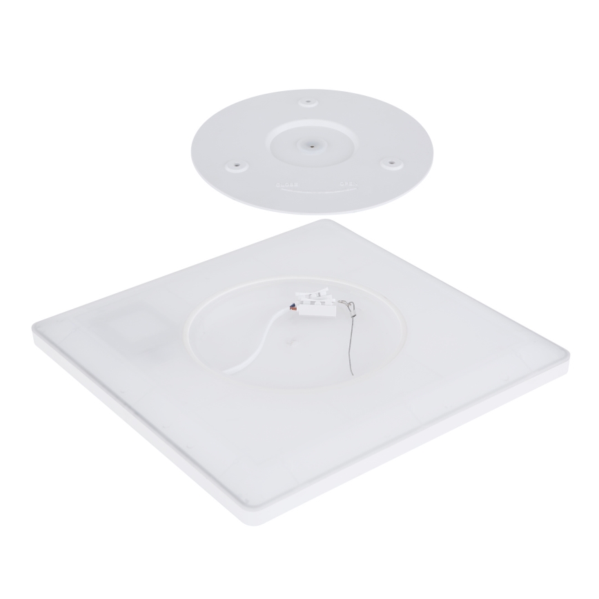 Globo - LED Dæmpbart badeværelsesloftlampe LED/24W/230V 42x42 cm IP44 hvid