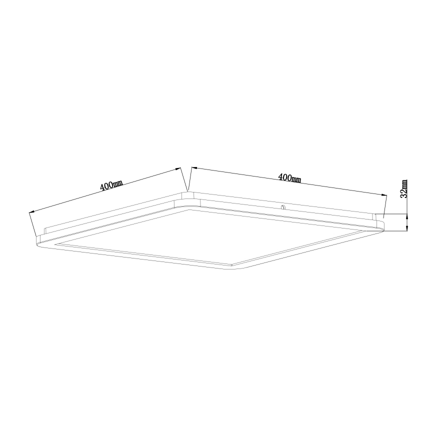 Globo - LED loftlampe til badeværelse dæmpbar LED/24W/230V 42x42 cm IP44 hvid