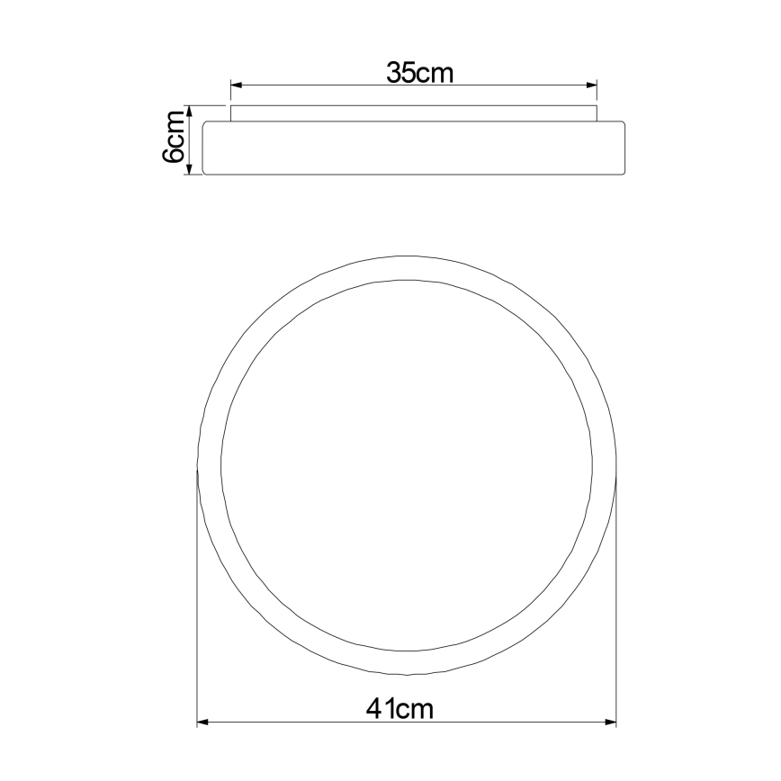 Globo - LED loftlampe dæmpbar LED/18W/230V 2700-6500K + fjernbetjening