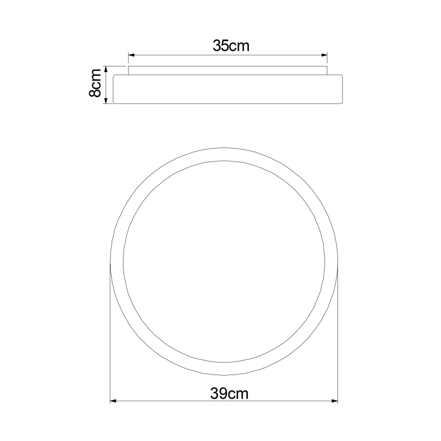 Globo - LED loftlampe dæmpbar LED/18W/230V + fjernbetjening
