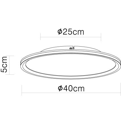 Globo - LED loftlampe LED/39W/230V diameter 40 cm