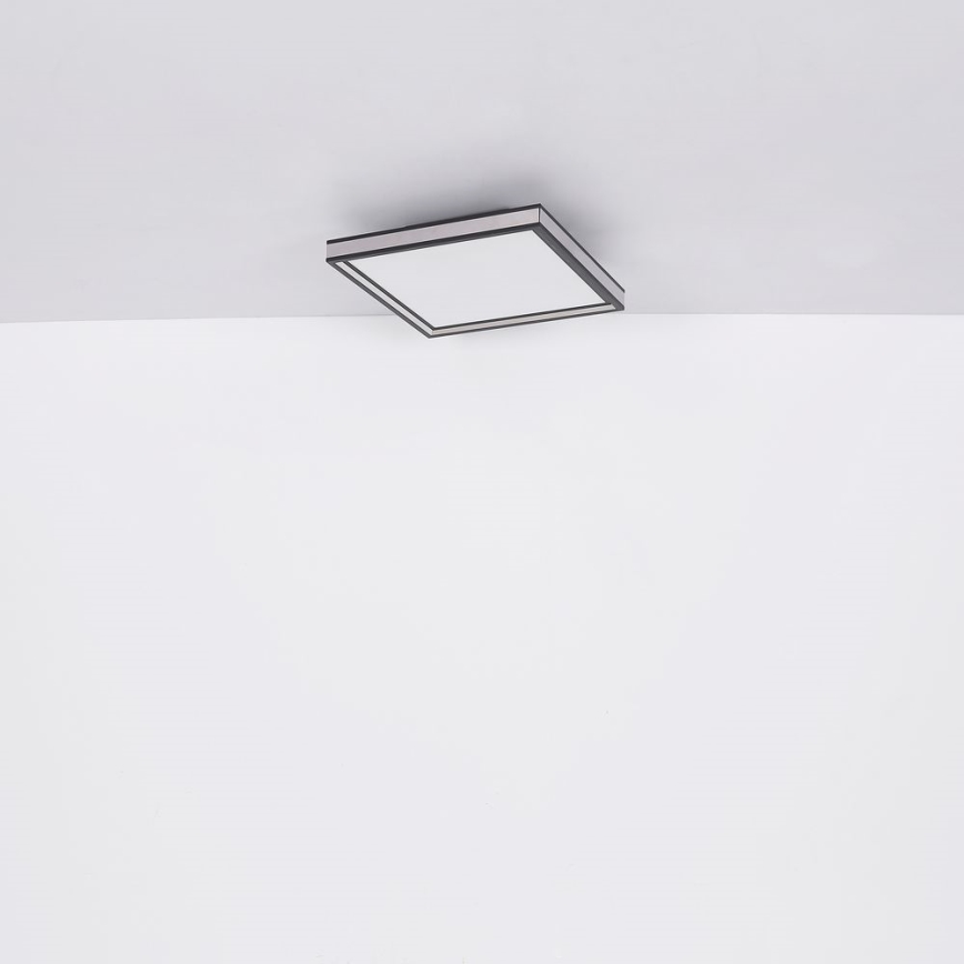 Globo - LED loftlampe LED/12W/230V 30x30 cm sort/hvid