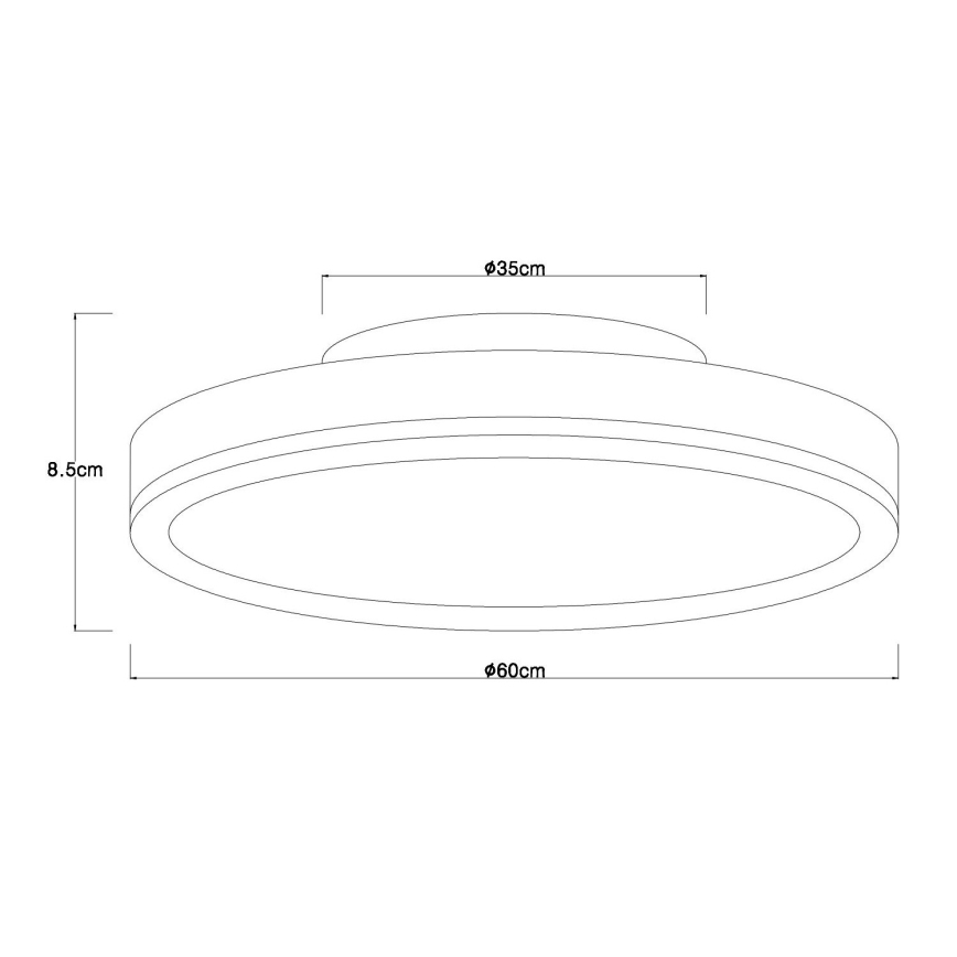 Globo - Dæmpbar LED-loftlampe LED/40W/230V 2700-6500K Ø 60 cm + fjernbetjening