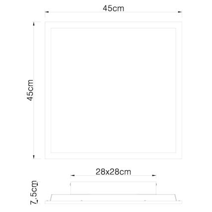 Globo - LED loftsbelysning LED/24W/230V