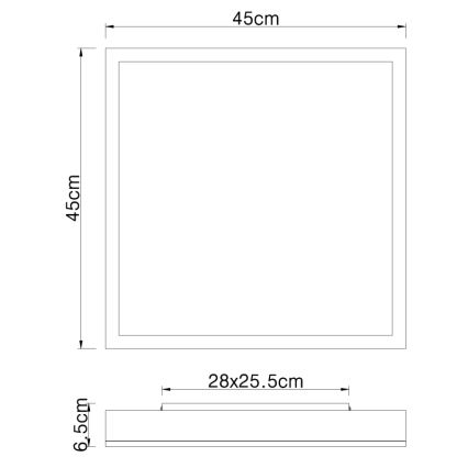 Globo - LED loftlampe LED/24W/230V