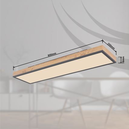 Globo - LED loftlampe dæmpbar LED/24W/230V 2700-6500K + fjernbetjening