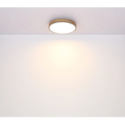 Globo - LED loftlampe dæmpbar LED/40W/230V 2700-6500K diameter 60 cm + fjernbetjening brun/grå