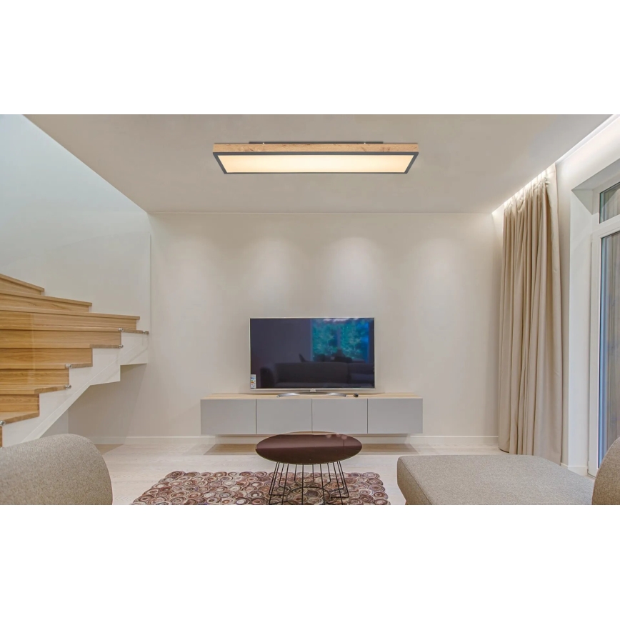 Globo - Dæmpbar LED-loftlampe LED/36W/230V 2700-6500K brun/grå + fjernbetjening