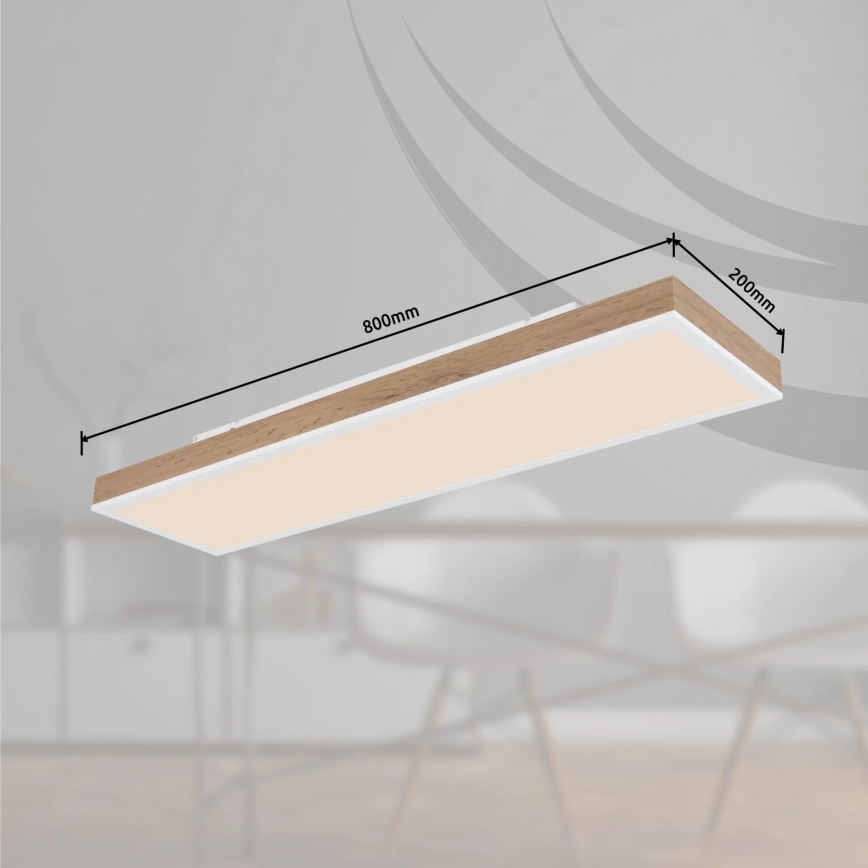 Globo - Dæmpbar LED-loftlampe LED/24W/230V 2700-6500K 20x80 cm + fjernbetjening