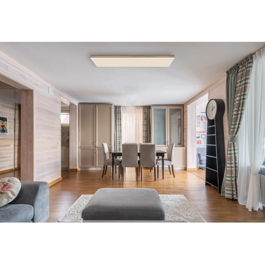 Globo - Dæmpbar LED-loftlampe LED/36W/230V 2700-6500K brun/hvid + fjernbetjening