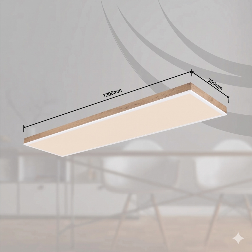 Globo - Dæmpbar LED-loftlampe LED/36W/230V 2700-6500K brun/hvid + fjernbetjening