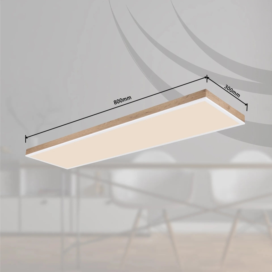 Globo - LED loftlampe dæmpbar LED/36W/230V 2700-6500K + fjernbetjening brun/hvid