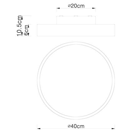 Globo - LED loftlampe dæmpbar LED/24W/230V 3000-6000K + fjernbetjening