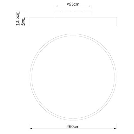 Globo - LED loftlampe dæmpbar LED/48W/230V 3000-6000K + fjernbetjening