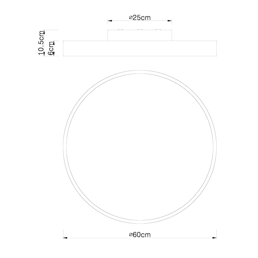 Globo - LED loftlampe dæmpbar LED/48W/230V 3000-6000K + fjernbetjening