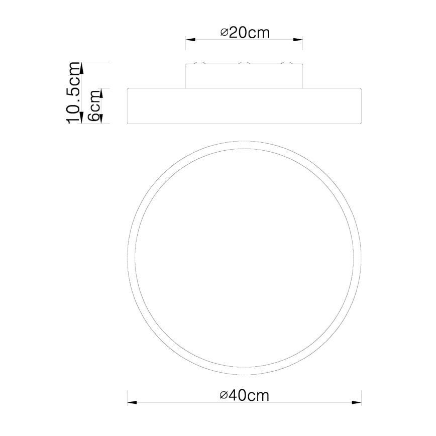 Globo - LED loftlampe dæmpbar LED/24W/230V 3000-6000K + fjernbetjening