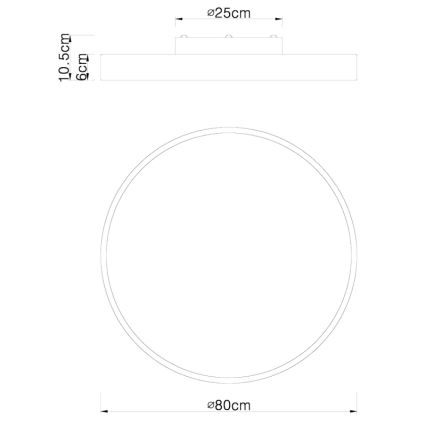 Globo - LED loftlampe dæmpbar LED/60W/230V + fjernbetjening