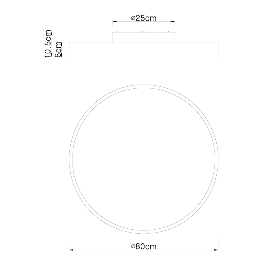 Globo - LED loftlampe dæmpbar LED/60W/230V + fjernbetjening
