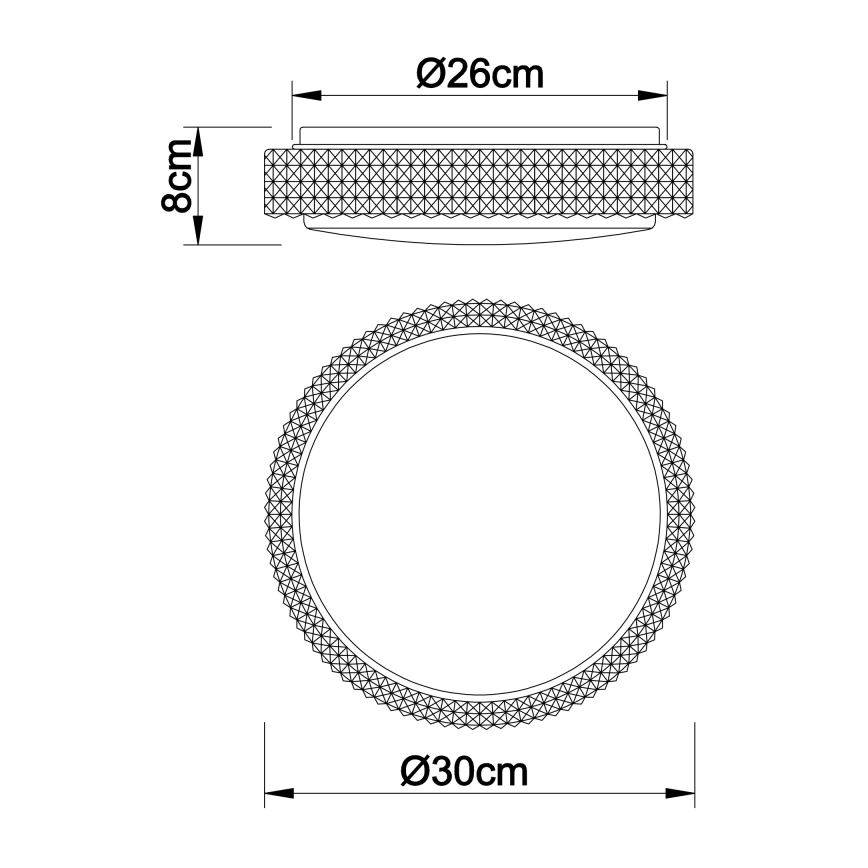 Globo - LED loftlampe LED/12W/230V 2700/4200/6500K diameter 30 cm