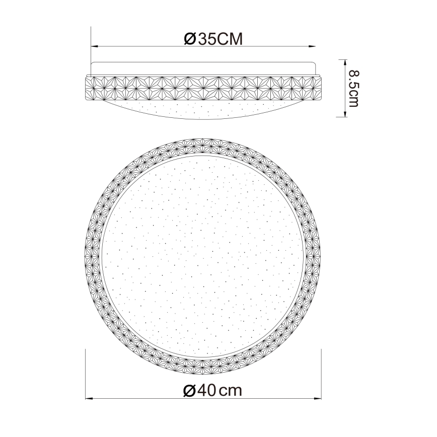 Globo - LED loftlampe LED/22W/230V 2700/4200/6500K diameter 40 cm