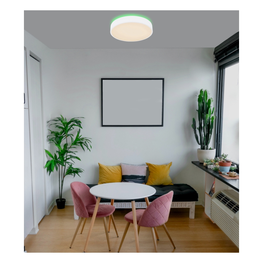 Globo - LED loftlampe dæmpbar RGB-farver LED/24W/230V + fjernbetjening