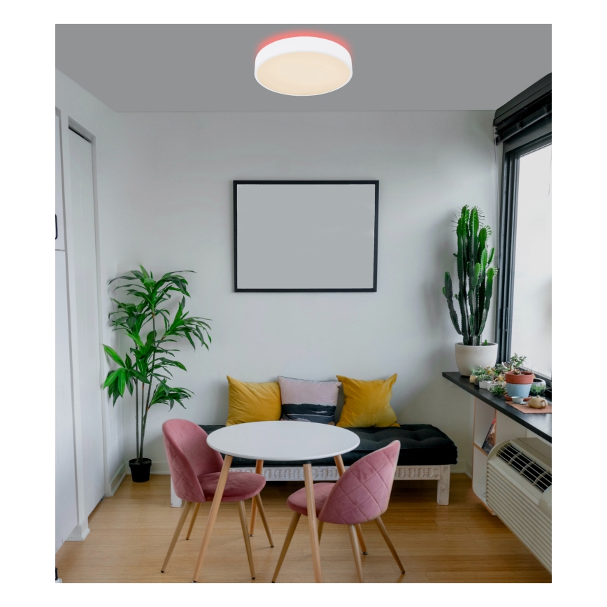 Globo - LED loftlampe dæmpbar RGB-farver LED/24W/230V + fjernbetjening