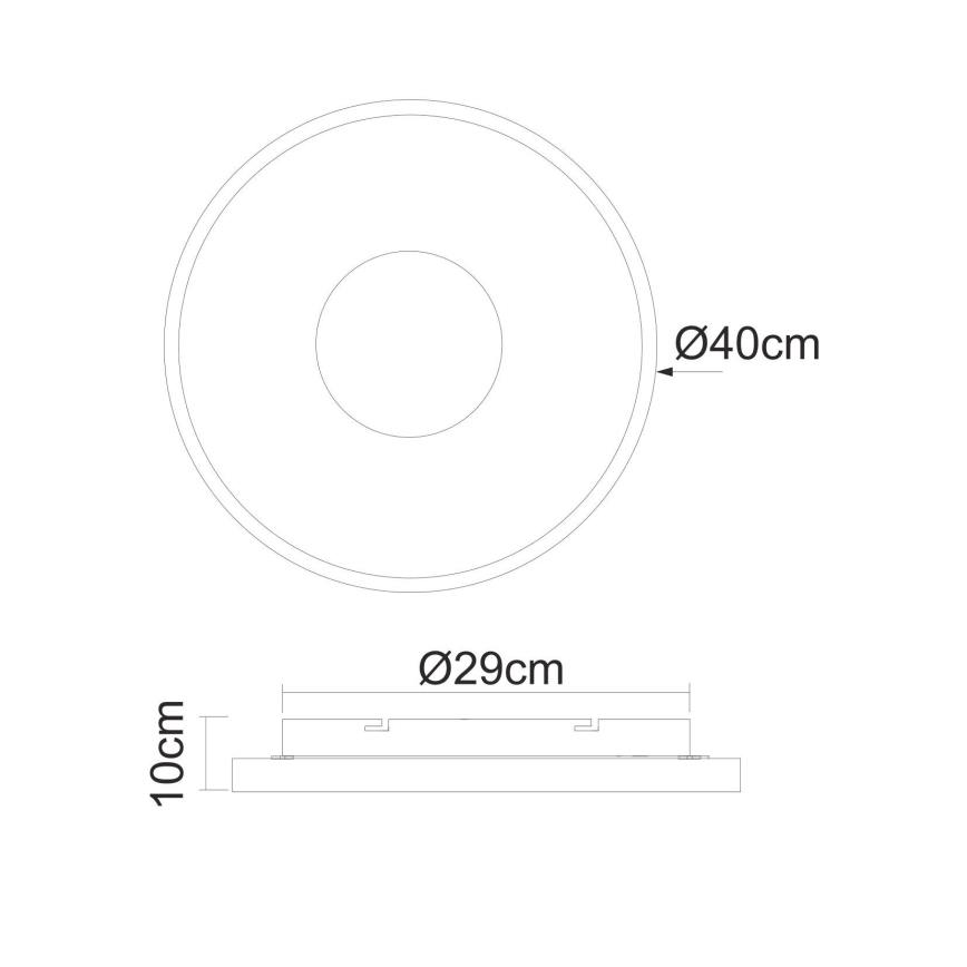Globo - LED loftlampe dæmpbar LED/30W/230V + fjernbetjening