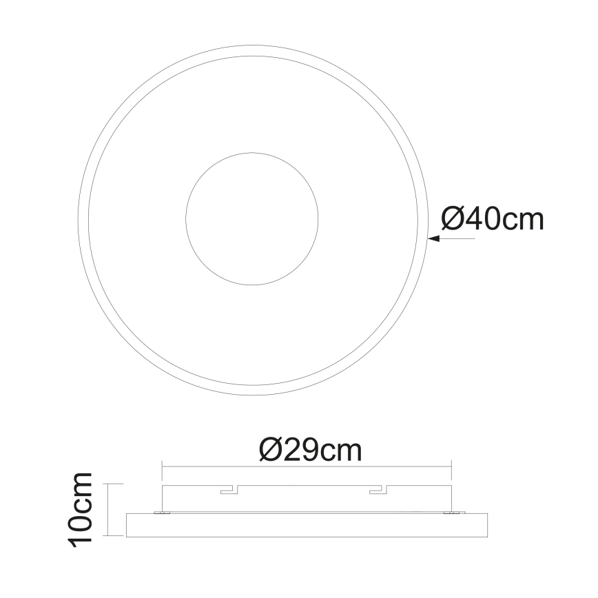 Globo - LED loftlampe dæmpbar LED/30W/230V 2700-6000K + fjernbetjening