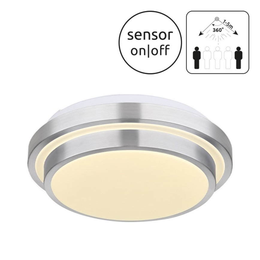 Globo - LED badeværelseslampe med sensor LED/18W/230V IP44