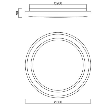 Globo - LED badeværelseslampe med sensor LED/18W/230V IP44