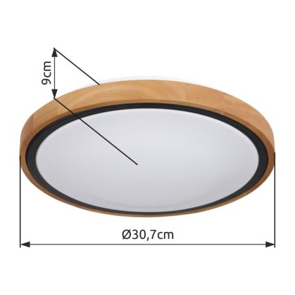 Globo - LED loftlampe LED/12W/230V 307 mm 3000/4500/6000K