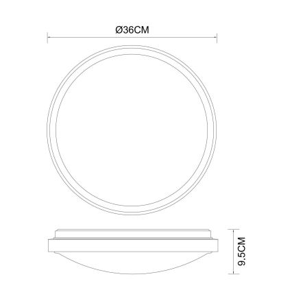 Globo - LED loftlampe LED/18W/230V 3000/4000/6000K