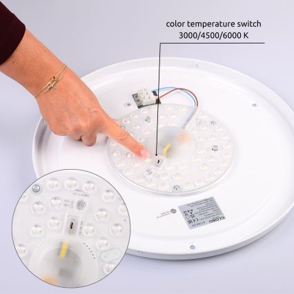 Globo - LED loftlampe LED/24W/230V 3000/4500/6000K diameter 43,7 cm