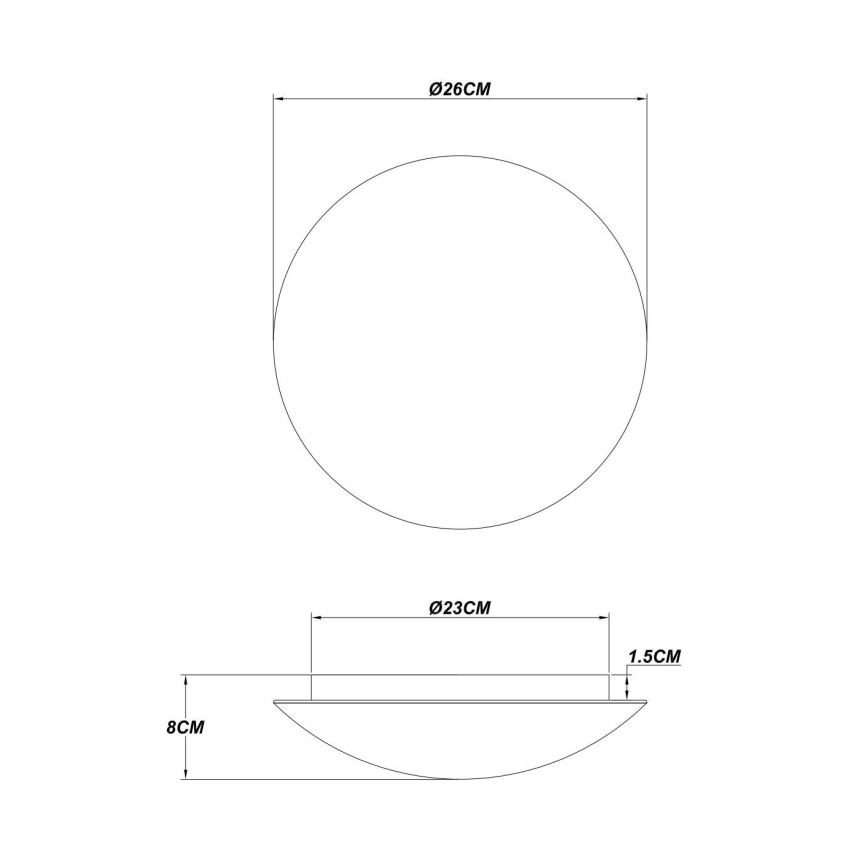 Globo - LED loftlampe LED/16W/230V 3000K Ø 26 cm