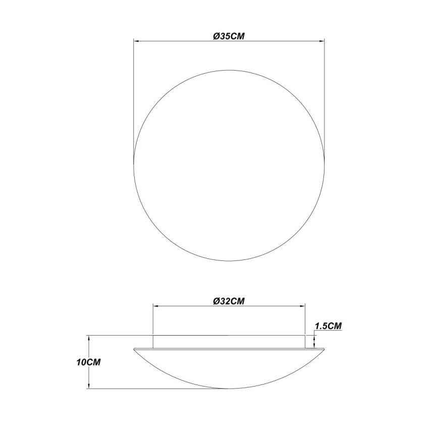 Globo - LED loftlampe LED/24W/230V 3000K Ø 35 cm
