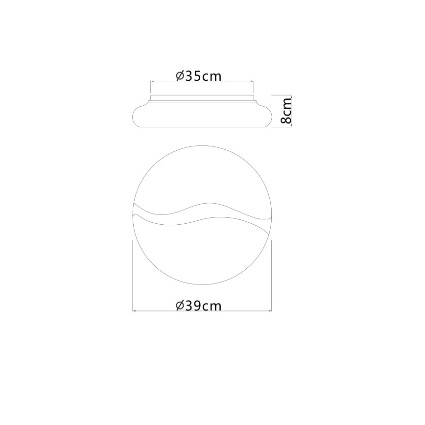 Globo - LED loftlampe LED/24W/230V 3000/4200/6000K diameter 39 cm