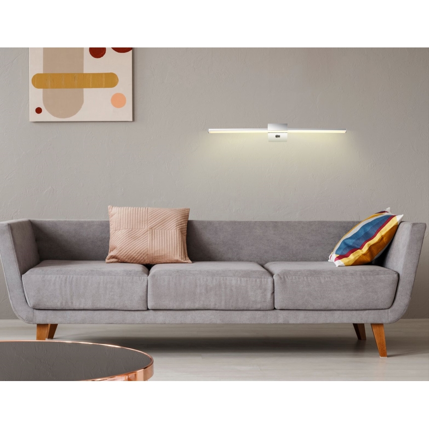 Globo - LED gallerilampe LED/12W/230V 61,5 cm skinnende krom