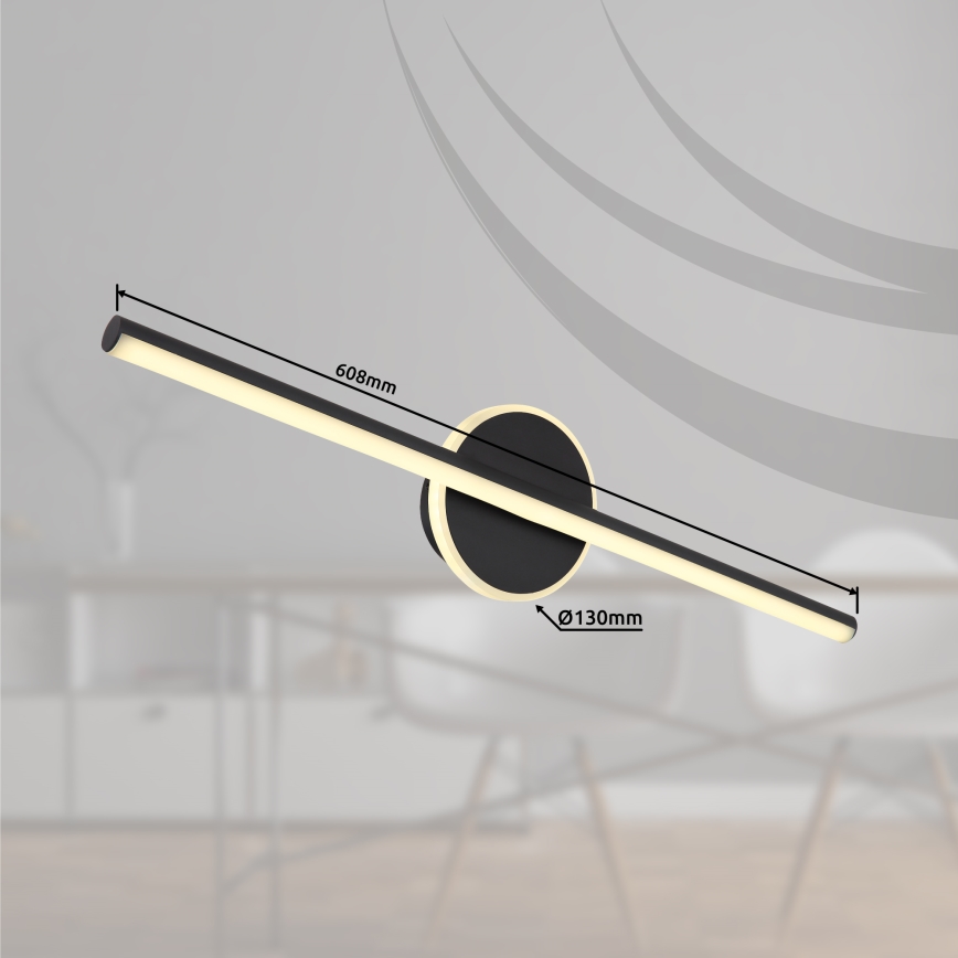 Globo - LED badeværelses spejlbelysning LED/10W/230V 60,8 cm IP44 sort