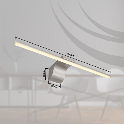 Globo - LED spejllampe til badeværelse LED/10W/230V 60,8 cm IP44 skinnende krom