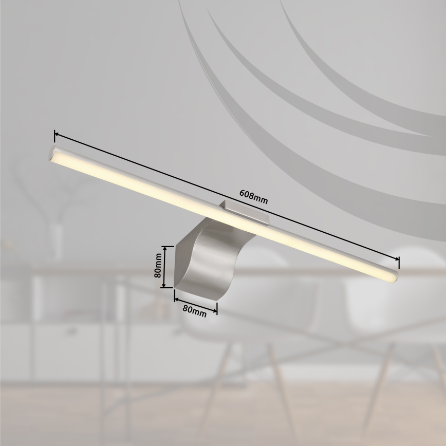 Globo - LED spejllampe til badeværelse LED/10W/230V 60,8 cm IP44 skinnende krom