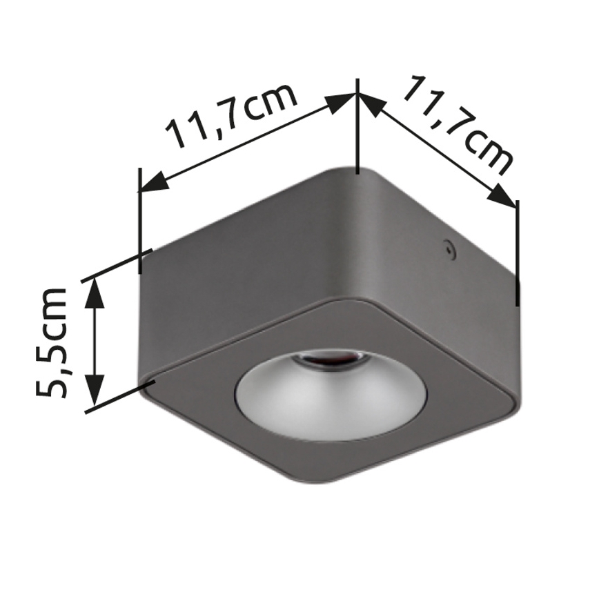 Globo - LED loftlampe LED/6,5W/230V 11,7x11,7 cm
