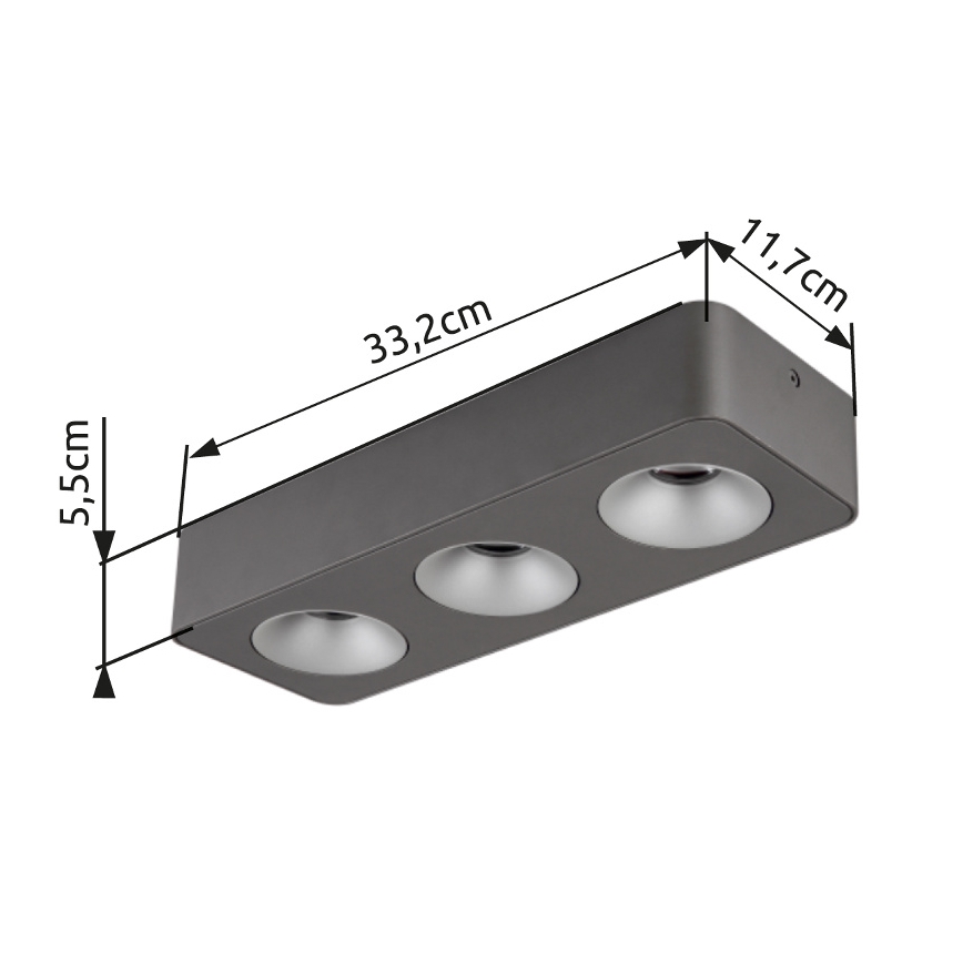 Globo - LED loftlampe LED/14W/230V 11,7x33,2 cm
