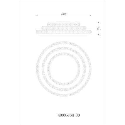 Globo - LED loftlampe dæmpbar LED/30W/230V TUYA Wi-Fi + fjernbetjening