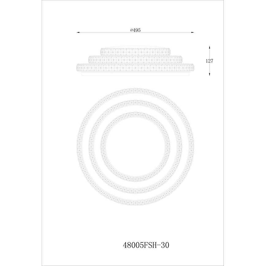 Globo - LED loftlampe dæmpbar LED/30W/230V TUYA Wi-Fi + fjernbetjening