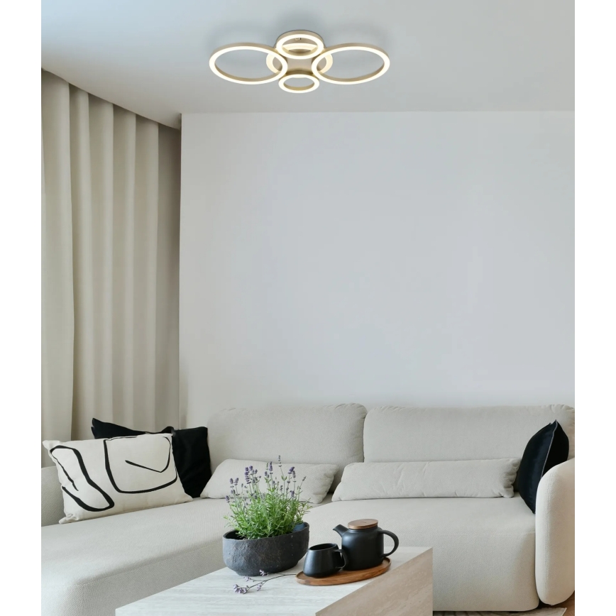 Globo - LED-loftlampe LED/40W/230V 2700/4500/6500K mål 35,5x53 cm messing