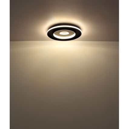 Globo - LED loftlampe dæmpbar LED/30W/230V 2700-6500K diameter 52,5 cm sort + fjernbetjening