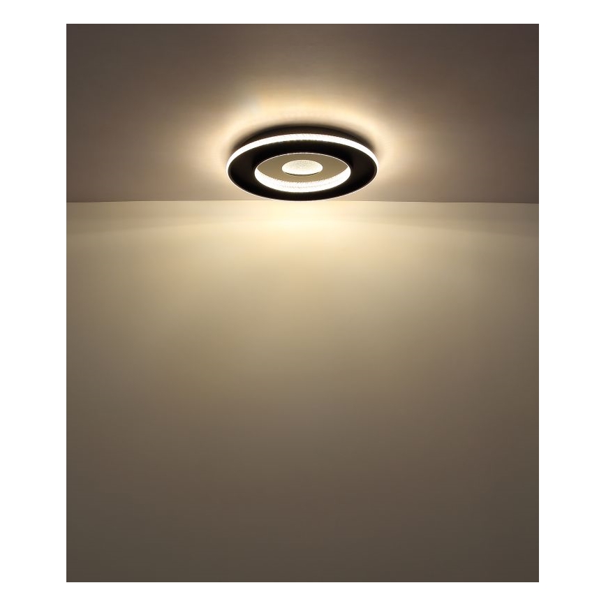 Globo - LED loftlampe dæmpbar LED/30W/230V 2700-6500K diameter 52,5 cm sort + fjernbetjening