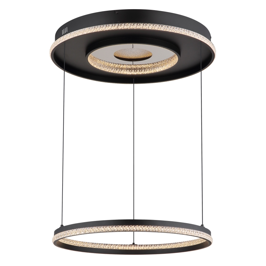 Globo - LED dæmpbar loftlampe på kabel LED/54W/230V 2700-6500K Ø 60 cm sort + fjernbetjening