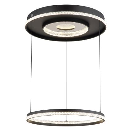 Globo - LED dæmpbar loftlampe på kabel LED/54W/230V 2700-6500K Ø 60 cm sort + fjernbetjening